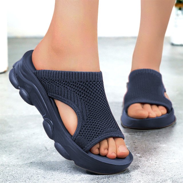 MKLEKYY Sandalias Casuales para Mujer Sandalias Cómodas y Transpirables Con Plataforma y Tacón de Cuña para Caminar y Uso Informal