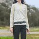thumbnail image 1 of MHFRRA Camiseta de Manga Larga con Protección Solar para Mujer, Ligera, de Secado Rápido, para deportes Al Aire Libre, Senderismo y Montañismo. Gris Claro, 1 of 7