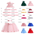thumbnail image 3 of CPNG Girls' Luxe Off-the-Shoulder Flower Girl Dress – Oversized Satin Bow, Intricate Embroidery & Tulle Ball Gown Skirt with Satin Trim for Weddings & Special Occasions, 3 of 5