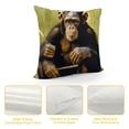 thumbnail image 4 of Chimpanzee Primate, Stick As Tool to Obtain A RewardAdam Jones-Pillow Case, 4 of 5