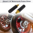 thumbnail image 2 of Protector de choque de marco de motocicleta de aleación de aluminio y plástico Unique Bargains 0.67" 1.14" 4.69" Tono dorado 2 Pcs, 2 of 7