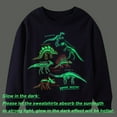 thumbnail image 2 of Rimyaw Toddler Boys Graphic Sweatshirts Glow in the Dark 2-Pack Pullover Cotton Tops Kids Clothes 5T, 2 of 7