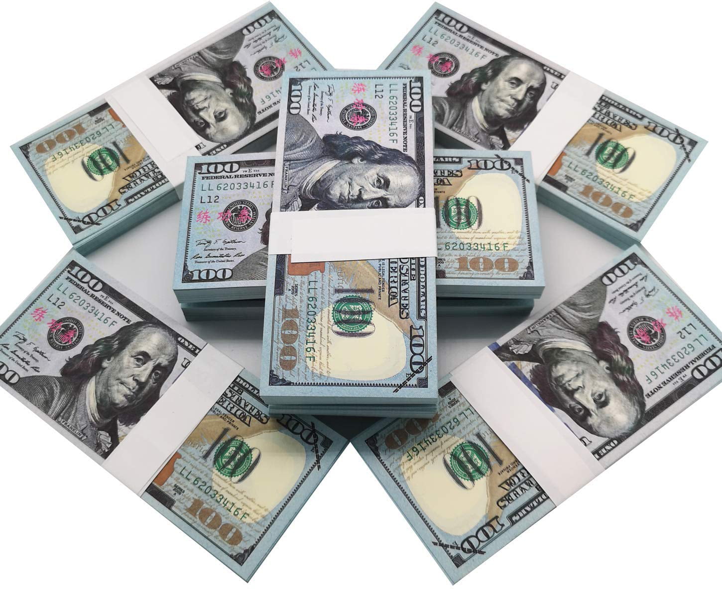 changping Serviceable Prop Money Play Money Full Print New Money Copy of 100 Dollar Bills Stack None American version 100