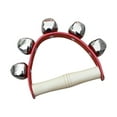 thumbnail image 4 of Percussion Handbell, Wrist Shaking Bell Easy Learning Wide Application 5 Bells High Sound Quality Comfortable Handle  for Chorus Red, 4 of 8