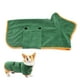 thumbnail image 1 of Toalla de baño para secado de perros, material de microfibra, albornoz absorbente de secado rápido para perros, higroscópico de secado rápido para mascotas, cuello y cintura ajustables, 1 of 5