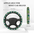 thumbnail image 5 of Kll Car Steering Wheel Cover, Universal 15 Inch, Soft Elastic And Comfortable,Car Accessories Decorations-Skull And Palm Leaves, 5 of 7