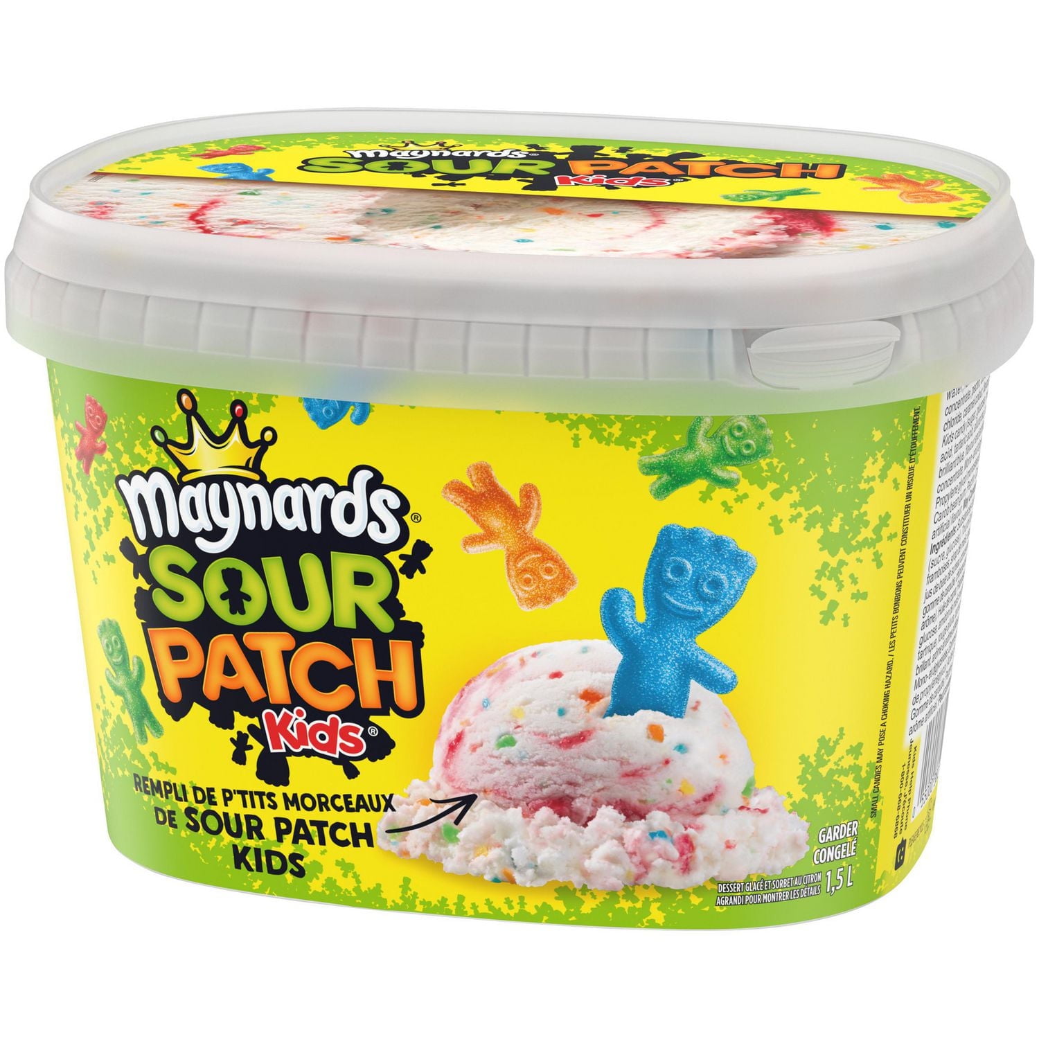 Dessert glacé et sorbet au citron MAYNARDS® SOUR PATCH KIDS® Contenant de 1,5 L