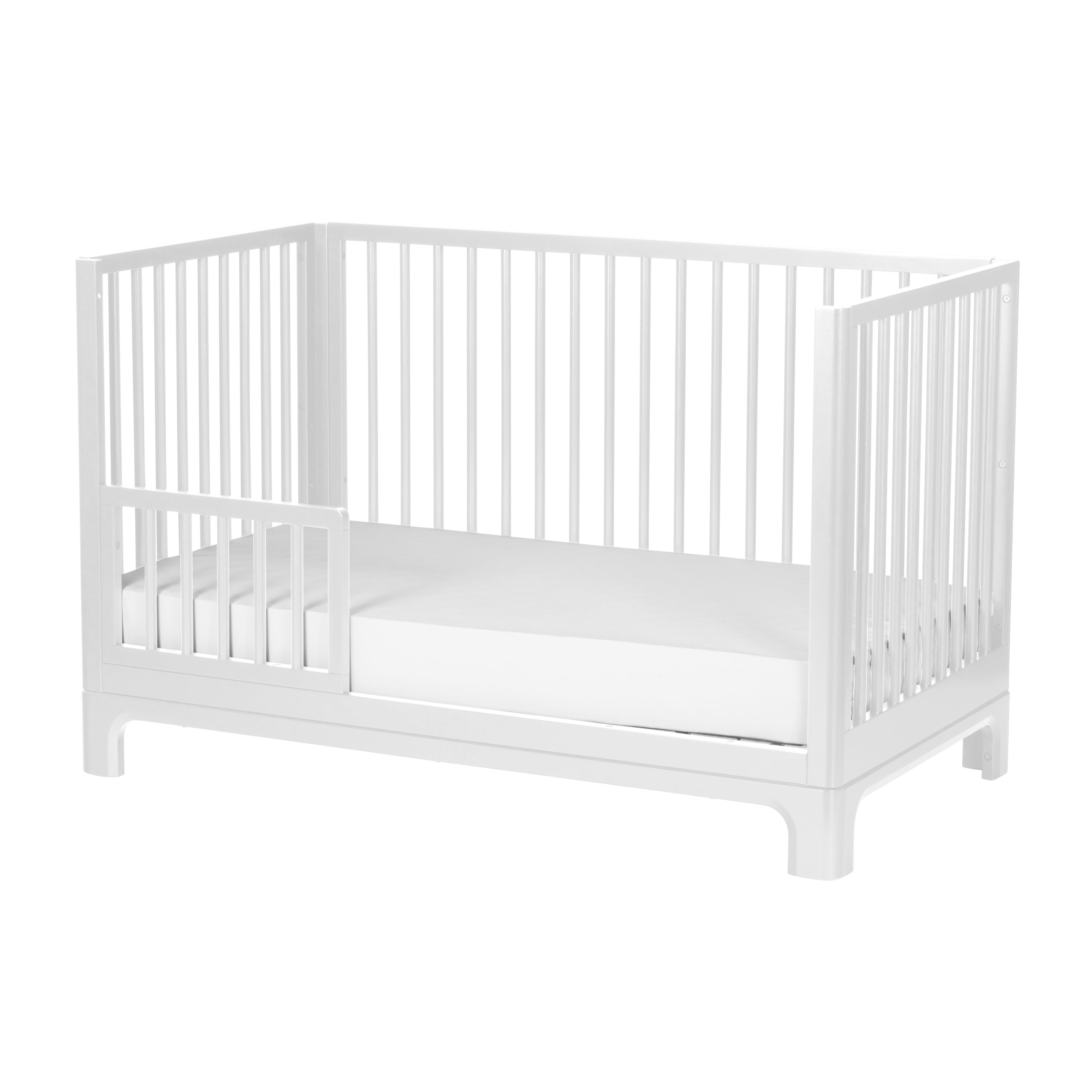 Little Seeds Posey 4-in-1 Convertible Baby Crib, True White