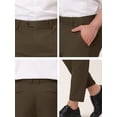 thumbnail image 6 of Lars Amadeus Men's Formal Cropped Pants Solid Color Flat Front Dress Trousers, 6 of 6