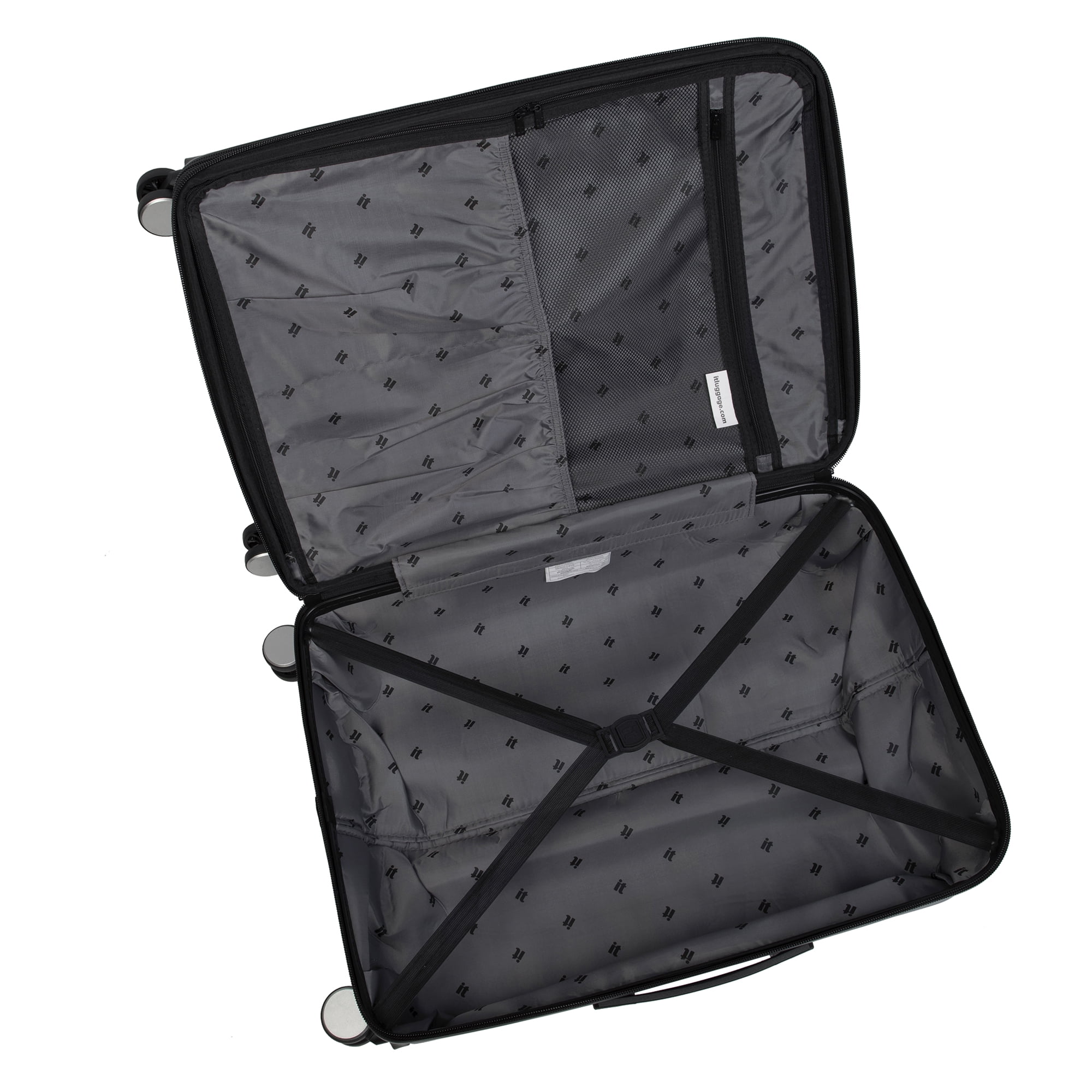 it luggage Legion 32" Hardside Checked 8 Wheel Expandable Spinner, Black