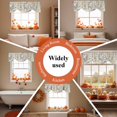 thumbnail image 6 of Thanskgiving Fall Tie Up Valance Curtains for Windows, Kitchen Curtains Window Treatments, Rustic Pumpkins Botanical Maple Leaf Short Window Shades Valances for Bedroom Bathroom Cafe 54"x18", 6 of 8