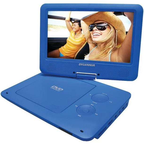 Sylvania SDVD9020B-BLUE Lecteurs DVD Portables de 9 Pouces avec Batterie de 5 Heures - Bleu