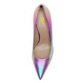 thumbnail image 4 of FSJ Women Classic Pointed Closed Toe Slip On Pumps Unique Flared High Heel Sexy Ladies Party Wedding Office Basic Dress Shoes Size 8 Multicolor, 4 of 4