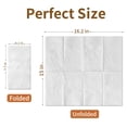 thumbnail image 2 of Servilletas desechables JOWLOT, 2 capas, 300 unidades, papel blanco 16,2 x 15 cm, 2 of 6