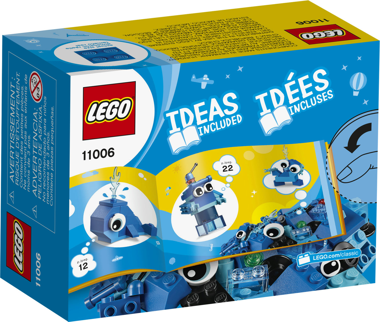 LEGO Classic Creative Blue Bricks 11006 Building Set for Imaginative Play (52 Pieces) - image 3 of 5