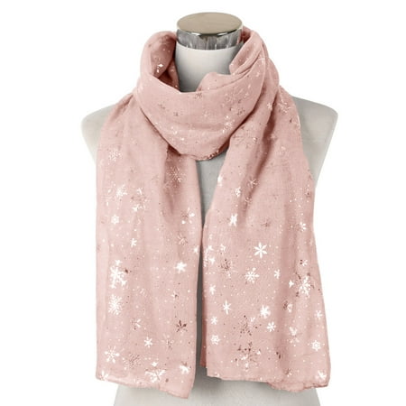 

Honeeladyy Clearance under 10$ Women Christmas Festive Winter Snowflake Print Warm Winter Snow flake Scarf