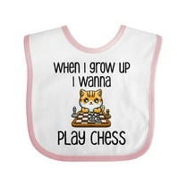 Inktastic Future Chess Player Boys or Girls Baby Bib