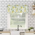 thumbnail image 4 of Summer Lemon Kitchen Valances for Windows 42x12 Inch Kitchen Curtains Valances Rod Pocket Watercolor Yellow Spring Floral Botanical Bathroom Window Valances for Window Treatment Decor, 4 of 6