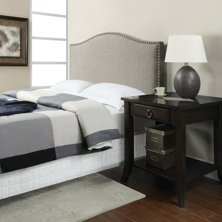 Grayson Linen Full/Queen Headboard with Nailheads, Multiple Colors