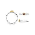 thumbnail image 4 of Gem & Harmony Star Ring with Lab-Created Rubies in Sterling Silver for Women, 4 of 6