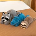 thumbnail image 2 of Simulation / Cute / Soft / Animal Plush Toys / Lazy Series / Raccoon / Crocodile / Sloth / Fox Pillow / Children's Birthday GiftCrocodile45cm Deng Xun unisex, 2 of 2