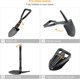 thumbnail image 5 of Pala de supervivencia plegable de estilo militar de 18,1 pulgadas, pequeña, compacta y ligera, herramienta de atrincheramiento para todo terreno, pala plegable para acampar, senderismo, exca, 5 of 5