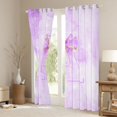 thumbnail image 3 of Manfei Light Purple Bow Kitchen Curtains,Girls Personalized Letter A Black Out Curtains Pack of 2 (42x63 Each), 3 of 7