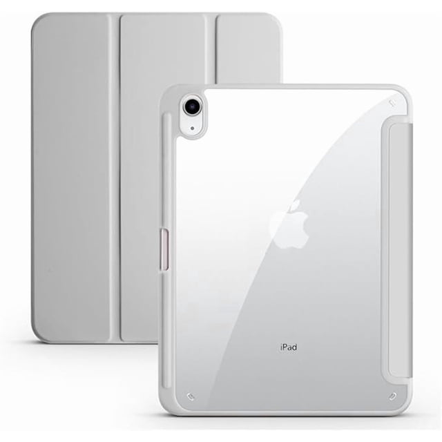 Funda para Tablet para iPad A16 de 11" / iPad 11.ª Gen 2025 con Soporte para Lápiz (Gris)
