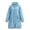 Light Blue, variant on Unisex EVA Rain Poncho,Heavy Duty Long Raincoat with Drawstring Hood & Pocket,Reusable Thickened Waterproof Rain Gear for Adults Cycling & Rainstorm