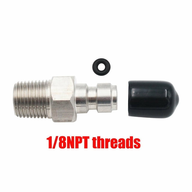 Pcp 8mm Male Quick Head Connection Way Foster Stainless Steel Fill Nipple