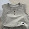 thumbnail image 4 of Toddler Baby Girl Outfits Solid Summer Clothes Infant Waffle Sleeveless Tops Cute Shorts Set Kaprioy Toddler Girl Clothes 18 24 Months 2T 3T 4T 5T Casual Vest Set, 4 of 5