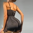 thumbnail image 7 of EGNMCR Lingerie Sets for Women Sexy Lace Perspective Hollow Out Temptation Deep V Neck Valentine Day Underwear Spring Summer Save, 7 of 7