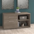 thumbnail image 2 of Pemberly Row Engineered Wood Low Storage Cabinet with Drawers in Modern Hickory, 2 of 7