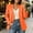 Orange plus size blazer for women a1, variant on Women Plus Size Fall Winter Blazer Open Front Casual Business Work Jacket Solid Basic Blazer Suit Dressy Office Outwear Fashion Clothes, Beige 2XL