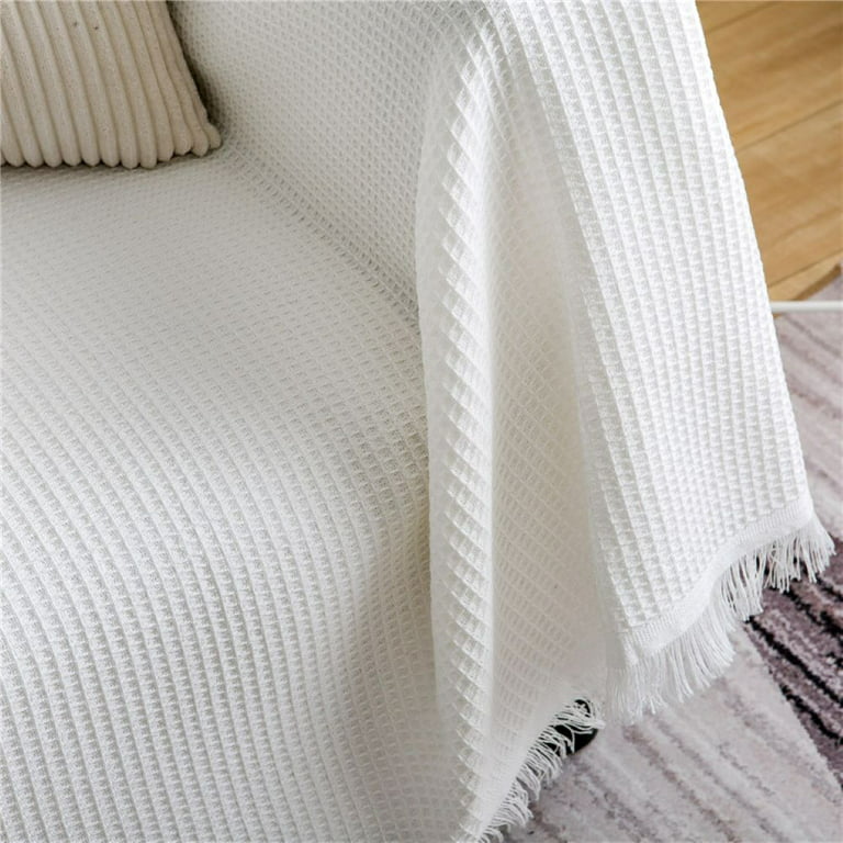 Sanmadrola Cotton Sofa Cover Couch Cover Sofa Slipcover Furniture Protector  1 2 3 4 Seat Sofa Couch Covers For Dogs Pets Washable Sectional Sofa Couch