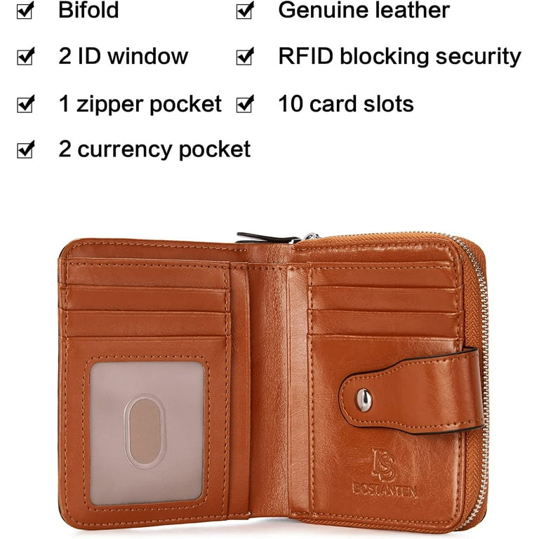 Snake Eye Bifold Zip Wallet with Coin Pocket