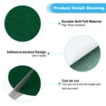 thumbnail image 3 of Uxcell 7.5 Inch Diameter Lamp Base Felt, 10Pack 2mm Thickness Adhesive Non-slip Anti-scratch Backed Felt, Dark Green, 3 of 6