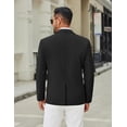thumbnail image 4 of COOFANDY Men's Casual Blazer Jacket Slim Fit Two Button Suit Jackets Lightweight Knit Sport Coat, 4 of 6