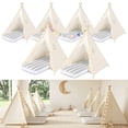 thumbnail image 1 of Carpa tipo tipi SISTICKER, paquete de 6 con camas inflables para niños, 1 of 6