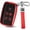 Red, variant on Key Fob Cover Compatible with Range Rover LR4 Sport Evoque Jaguar XF XJ XJL F-Pace Keychain Case Holder Protector,Black