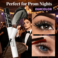 thumbnail image 2 of SDOHIG Black Double Effect Mascara, Volumizing and Lengthening, Intense Carbon Black Color, Smudge-Proof, Long-Lasting Curl, Model 101, 2 of 7