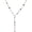 Silvery, variant on Lariat Necklaces for Women, Dainty Minimalist Knotted Rope Design Pendant Long Y Necklaces 18k Gold Plated Trendy Chain Jewelry[x6372]