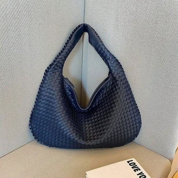 LHSHID Tote Designer Woven High Quality Women's Shoulder Bags Luxury Leather Large Capacity Tote Bag PU French Ladies Casual Handbag