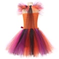 thumbnail image 4 of Afdoent Halloween Witch Dress For Girls Kids Outfit Tutu Party Fancy Girls Birthday Halloween Dress Up Clothes 6-7 Years, 4 of 4
