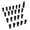 Black, variant on M Buder 22 Pieces Tapered Lug Nuts Set with Nut Sleeve Key, Universal Alloy Steel Forged Lock Nut Replacement for TOYOTA Focus Mondeo Cruze Kopaqi, Titanium M12x1.5 Thread Size, 1.89 inches / 48 mm