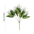 thumbnail image 3 of Roiihwy 2Pcs Artificial Flowers for Outdoor, Fake Plastic Flowers Fake Plants for Decoration Hanging Planters Indoor Outside Garden Porch Window Box Home Wedding Farmhouse Decor Mother Day Gifts, 3 of 6