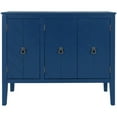 thumbnail image 5 of Storage Cabinet Wooden Cabinet with Adjustable Shelf Navy Blue, 5 of 5