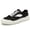 Black, variant on Men'S Premium Casual Sneakers - with Breathable Fabric Upper, Durable Rubber Sole, and Comfortable Design ,Black & White Low-Top Lace-Up Shoes for Everyday Wear