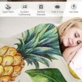 thumbnail image 3 of Orinice Watercolor Pineapple Blanket, Soft  Throw Blanket for Couch, Bed, Travel, Living Room &amp; Home Decor, Lightweight Cozy Warm Fluffy Fuzzy Blankets for Adults Kids Women Girls   40x50in, 3 of 6