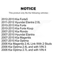 thumbnail image 2 of TOR Front Suspension Stabilizer Bar Link Kit TOR-K750032 for Car Hyundai Elantra Kia Rondo Forte Koup Optima Forte5 Magentis, 2 of 2